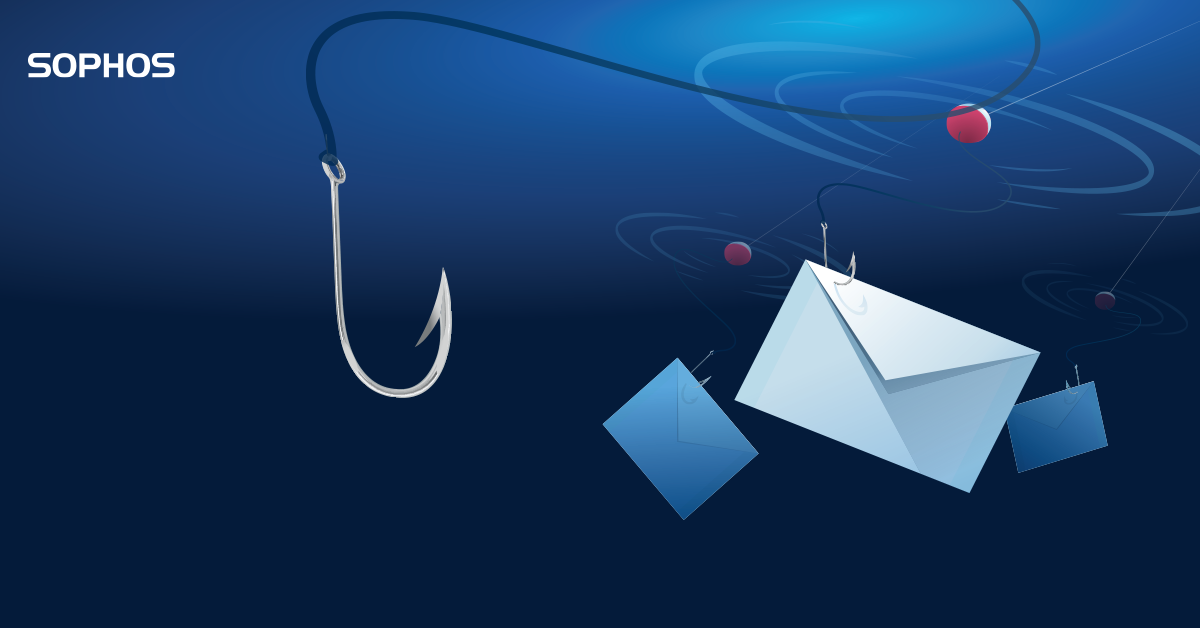 email envelope in water with fish hook